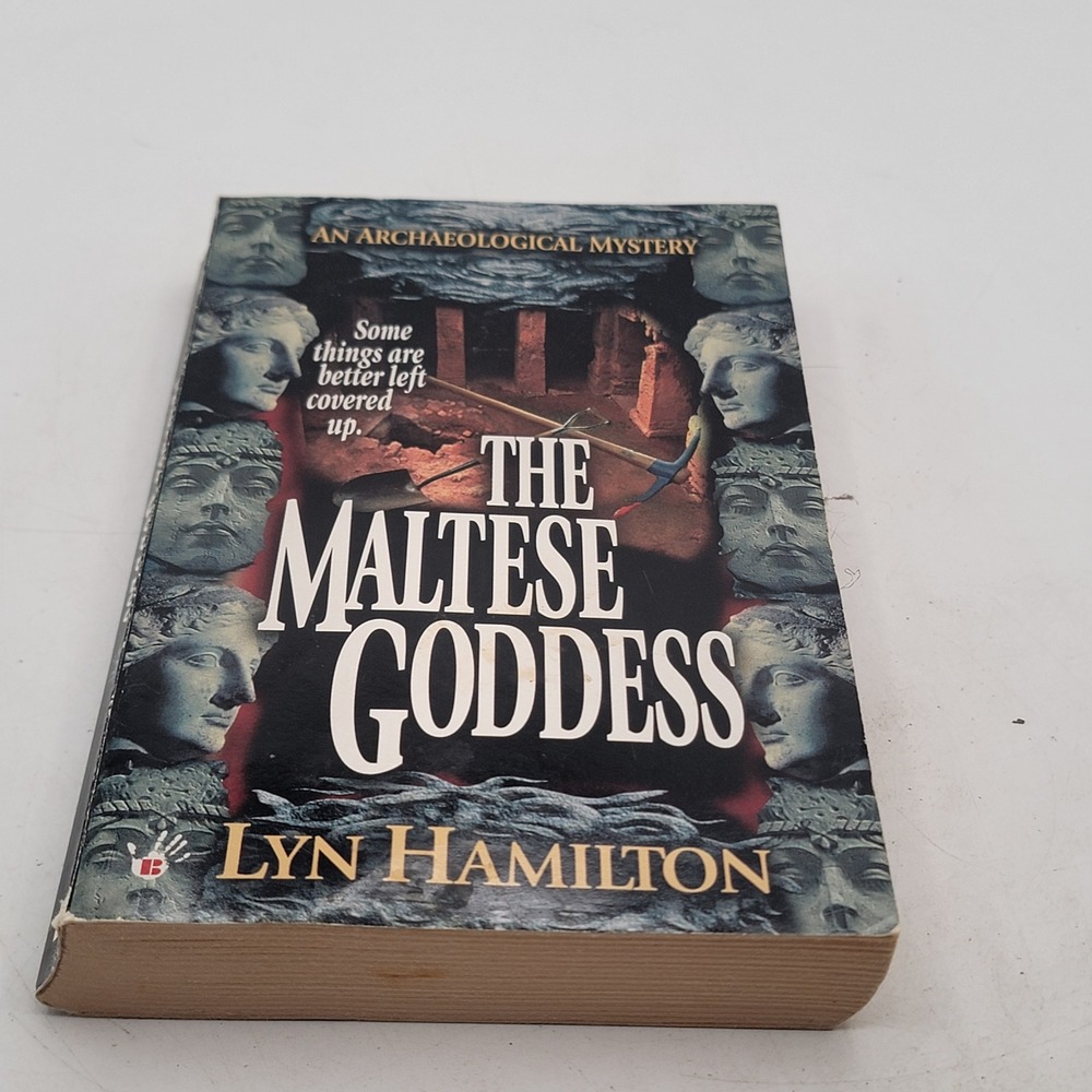 Lyn Hamilton The Maltese Goddess Paperback 1st Printing Archaeological Good